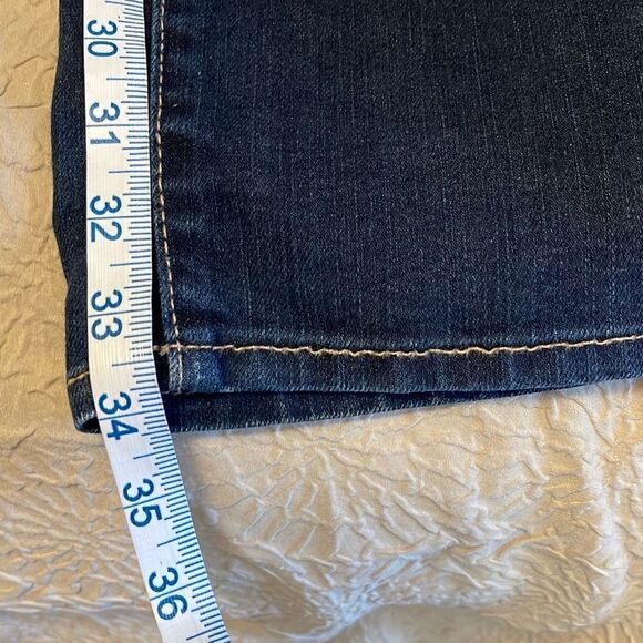 Abercrombie & Fitch Womens Erin Stretch Jeans Skinny Dark Wash Blue Size 8 Long - Picture 10 of 10